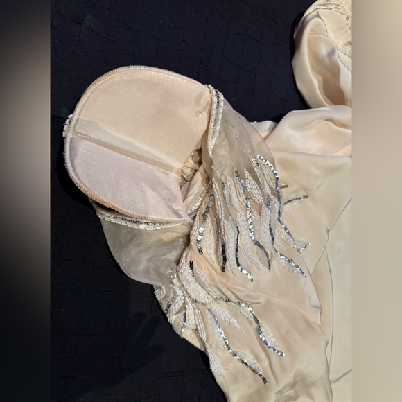 ❤️ New STUNNING ARGENTI NOTTE SILK TUNIC DRESS. Hand Beaded. Lined. Size: 6. - Picture 14 of 16